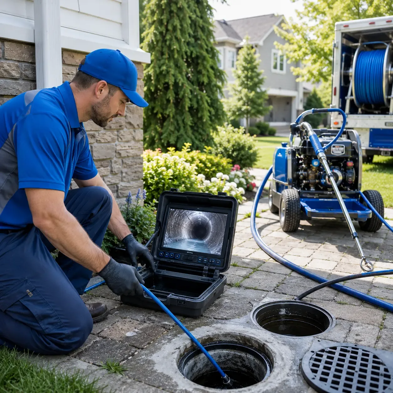 Outdoor drain cleaning professionals serving West Hartford, CT